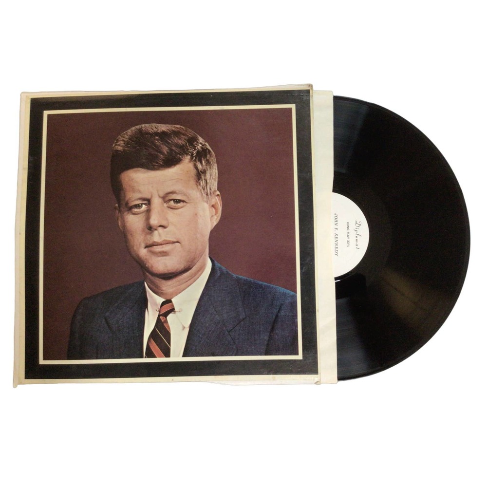 John F. Kennedy Memorial Album Famous Speeches 10000-A LP Vinyl Record 900A